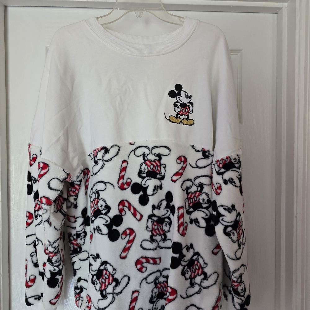 Disney Mickey Mouse White and Red Sweater